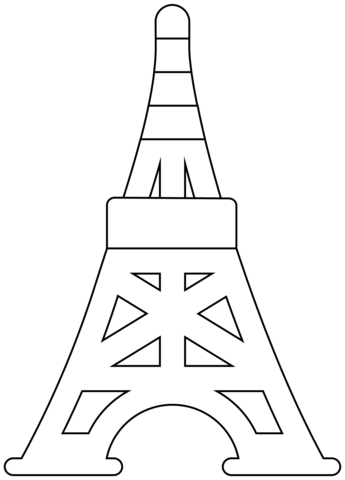 Tokyo Tower Emoji Coloring Page